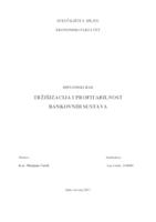 TRŽIŠIZACIJA I PROFITABILNOST BANKOVNIH SUSTAVA