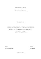 UTJECAJ PROMJENA CIJENE NAFTE NA RESTRUKTUIRANJE GLOBALNOG GOSPODARSTVA