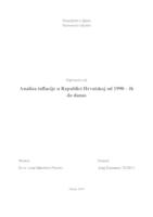 Analiza inflacije u Republici Hrvatskoj od 1990 – ih do danas