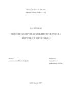 TRŽIŠTE KORPORACIJSKIH OBVEZNICA U REPUBLICI HRVATSKOJ