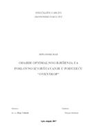 ODABIR OPTIMALNOG RJEŠENJA ZA POSLOVNO IZVJEŠTAVANJE U PODUZEĆU “OVENTROP“