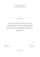 OCJENA USPJEŠNOSTI POSLOVANJA PRIMJENOM ANALIZE FINANCIJSKIH IZVJEŠTAJA NA PRIMJERU PODUZEĆA DUKAT d.d.