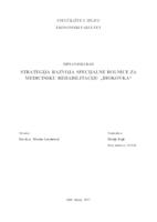 STRATEGIJA RAZVOJA SPECIJALNE BOLNICE ZA MEDICINSKU REHABILITACIJU „BIOKOVKA“