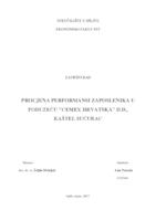 PROCJENA PERFORMANSI ZAPOSLENIKA U PODUZEĆU "CEMEX HRVATSKA" D.D., KAŠTEL SUĆURAC