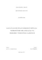 SASTAVLJANJE FINANCIJSKIH IZVJEŠTAJA NEPROFITNIH ORGANIZACIJA NA PRIMJERU TURISTIČKE ZAJEDNICE