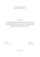 STRUKTURA BILANCE KAO POKAZATELJ USPJEŠNOSTI POSLOVANJA NA PRIMJERU PRIMA COMMERCE D.O.O.