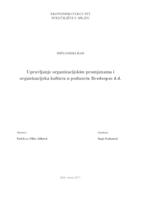 Upravljanje organizacijskim promjenama i organizacijska kultura u poduzeću Brodospas d.d.