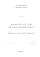 Analiza kapitaliziranosti Hrvatskog bankarskog sustava i utjecaj na dugoročnu stabilnost