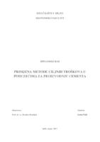 Primjena metode ciljnih troškova u poduzećima za proizvodnju cementa
