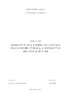 Horizontalna i vertikalna analiza financijskih izvještaja neprofitnih organizacija u RH