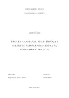 Proces planiranja, regrutiranja i selekcije zaposlenika Centra za vozila Hrvatske (CVH)