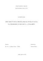 SPECIFIČNOSTI OBITELJSKOG POSLOVANJA NA PRIMJERU PODUZEĆA „CUKARIN“