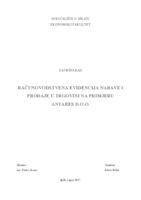 Računovodstvena evidencija nabave i prodaje u trgovini na primjeru Antares d.o.o.