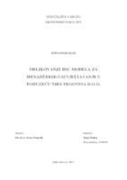 OBLIKOVANJE BSC MODELA ZA MENADŽERSKO IZVJEŠTAVANJE U PODUZEĆU NIRS TRGOVINA D.O.O.