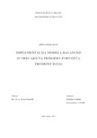 Implementacija modela Balanced Scorecard na primjeru poduzeća Tromont d.o.o.