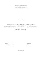 Porezna uprava kao vjerovnik u predstečajnim postupcima na području grada Splita