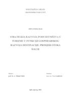 STRATEGIJA RAZVOJA PODUZETNIŠTVA U TURIZMU U FUNKCIJI GOSPODARSKOG RAZVOJA DESTINACIJE: PRIMJER OTOKA ŠOLTE