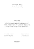 RAČUNOVODSTVENO PRAĆENJE UVOZA ROBE I UTJECAJ NA FINANCIJSKI REZULTAT NA STUDIJI SLUČAJA NOVI OKOLIŠ d.o.o.