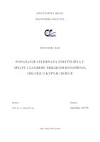 PONAŠANJE STUDENATA SVEUČILIŠTA U SPLITU I ZAGREBU PRILIKOM DONOŠENJA ODLUKE O KUPNJI ODJEĆE