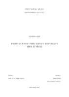 PRIHVAĆENOST BITCOINA U REPUBLICI HRVATSKOJ
