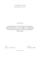 RAZVIJENOST NAUTIČKOG TURIZMA DNEVNIH IZLETA NA PODRUČJU SREDNJE DALMACIJE I MOGUĆNOST DALJNJEG RAZVOJA