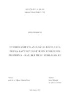 UTVRĐIVANJE FINANCIJSKOG REZULTATA PREMA RAČUNOVODSTVENIM I POREZNIM PROPISIMA – RAZLIKE MEĐU ZEMLJAMA EU