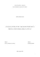 ANALIZA POSLOVNE OKOLINE PODUZEĆA MESNA INDUSTRIJA BRAĆA PIVAC