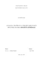 ANALIZA TROŠKOVA I PROFITABILNOSTI SPLITSKE BANKE SOCIÉTÉ GÉNÉRALE