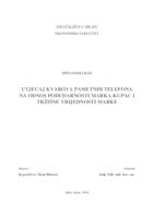 UTJECAJ KVAROVA PAMETNIH TELEFONA NA ODNOS PODUDARNOSTI MARKA-KUPAC I TRŽIŠNE VRIJEDNOSTI MARKE