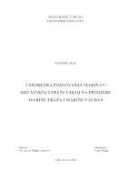 USPOREDBA POSLOVANJA MARINA U HRVATSKOJ I FRANCUSKOJ NA PRIMJERU MARINE FRAPA I MARINE VAUBAN