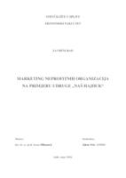 MARKETING NEPROFITNIH ORGANIZACIJA NA PRIMJERU UDRUGE „NAŠ HAJDUK“