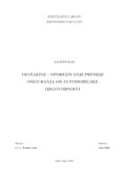 TROŠARINE – OPOREZIVANJE PREMIJE OSIGURANJA OD AUTOMOBILSKE ODGOVORNOSTI