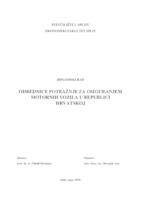ODREDNICE POTRAŽNJE ZA OSIGURANJEM MOTORNIH VOZILA U REPUBLICI HRVATSKOJ