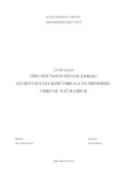 SPECIFIČNOSTI FINANCIJSKOG IZVJEŠTAVANJA KOD UDRUGA NA PRIMJERU UDRUGE NAŠ HAJDUK