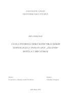 ULOGA INFORMACIJSKO KOMUNIKACIJSKIH TEHNOLOGIJA U POSLOVANJU „ZELENIH“ HOTELA U HRVATSKOJ