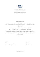 ISTRAŽIVANJE MOGUĆNOSTI PRIMJENE BI ALATA U ANALIZI GLAVNIH OBILJEŽJA GOSPODARSTVA SPLITSKO-DALMATINSKE ŽUPANIJE