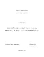 SPECIFIČNOSTI OPOREZIVANJA USLUGA PRIJEVOZA ROBE NA PRAKTIČNOM PRIMJERU