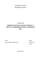 PROBLEM SEZONALNOSTI TURIZMA U SPLITU NA PRIMJERU HOTELA RADISSON BLU