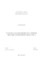 UVOZ PIVA KAO DETERMINANTA TRŢIŠNE MOĆI HRVATSKIH PROIZVOĐAĈA PIVA