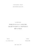 POREZNI SUSTAV U SEKTORU GRAĐEVINARSTVA U REPUBLICI HRVATSKOJ