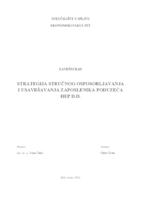 STRATEGIJA STRUČNOG OSPOSOBLJAVANJA I USAVRŠAVANJA ZAPOSLENIKA PODUZEĆA HEP D.D.