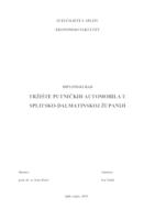 TRŽIŠTE PUTNIČKIH AUTOMOBILA U SPLITSKO-DALMATINSKOJ ŽUPANIJI