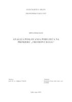 ANALIZA POSLOVANJA PODUZEĆA NA PRIMJERU „TROMONT D.O.O.“