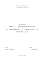 IZVJEŠTAJ O TRANSPARENTNOSTI REVIZORSKIH DRUŠTAVA KAO SREDSTVO KOMUNIKACIJE