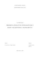 PRIMJENA POSLOVNE INTELIGENCIJE U RADU S KLIJENTIMA U BANKARSTVU