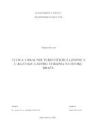 ULOGA LOKALNIH TURISTIČKIH ZAJEDNICA U RAZVOJU GASTRO TURIZMA NA OTOKU BRAČU