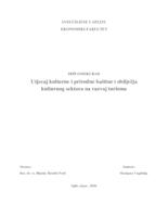 Utjecaj kulturne i prirodne baštine i obilježja kulturnog sektora na razvoj turizma