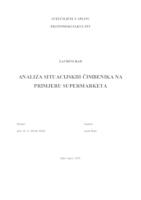 ANALIZA SITUACIJSKIH ČIMBENIKA NA PRIMJERU SUPERMARKETA