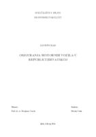 OSIGURANJA MOTORNIH VOZILA U REPUBLICI HRVATSKOJ