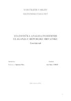 STATISTIČKA ANALIZA INOZEMNIH ULAGANJA U REPUBLIKU HRVATSKU